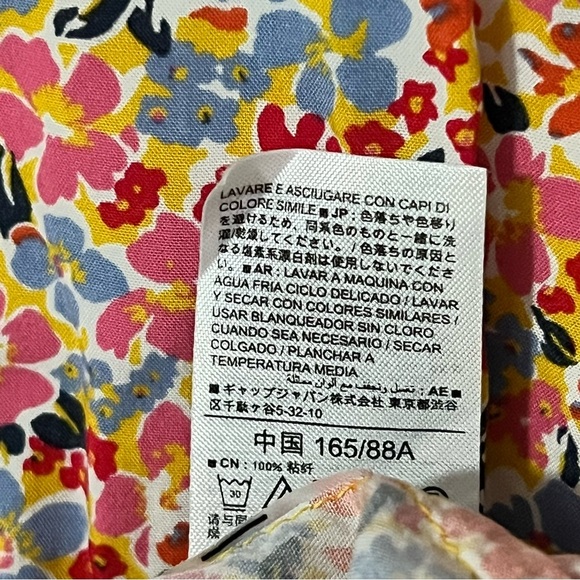 Aloha Print Sundress Size Small Floral Hawaiian Slip Dress Blue Pink Gold Red - Picture 7 of 7